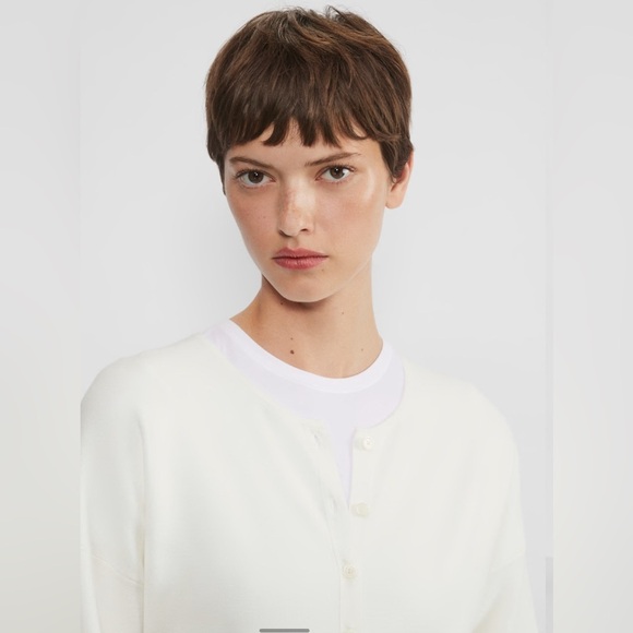 Aritzia Wilfred Golightly Cardigan Light Birch Size Small - Picture 8 of 14